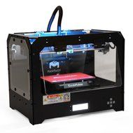 EcubMaker 3DPrinters,FANTASY II Black Enclosed Frame FDM Dual Extruder Works With ABS And PLA N2