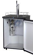 Kegco K309SS-1P Digital Keg Beer Cooler - Premium Single Faucet D System Kit - Stainless Door N5