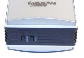 Tower Air Cleaner with Turbo Fan - Air Innovations, Silver Tone. N9