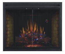 ClassicFlame 39EB500GRS 39" Traditional Built-in Electric Fireplace Insert with Glass Door and Mesh Screen, Dual... N2