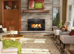 Napoleon EPI3TN Oakdale Series Cast Iron Wood Insert, Traditional, Majolica Brown N3