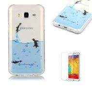 Galaxy J120(2016 Model) TPU Case with Free Screen Protector,Funyye See Through Transparent Soft Rubber Silicone... N56