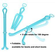 ONEDONE Folding Boot Shaper Stands Boots Knee High Shoes Clip Support Stand -5Pack N6