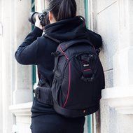 EIRMAI EMB-D2320-R SLR/DSLR Digital Camera Backpack Bag for Cameras and Accessories Black N2