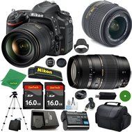 Nikon D750 International Version - No Warranty, Nikon 18-55mm VR Lens, Tamron 70-300mm DI LD Zoom, 2pcs 16GB ZeeTech...