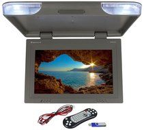 Rockville RVM18FD-BK 18&quot; TFT Black Flip Down Car Monitor w/ USB/SD/Video Games N63