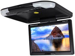 Rockville RVM18FD-BK 18&quot; TFT Black Flip Down Car Monitor w/ USB/SD/Video Games N75