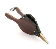 Tosnail Wood Bellows, Fireplace Bellows 15.5" x 6.5", Wood Bellows, Brown Color N6
