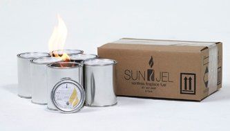 SunJel Fume-free Firespace Gel Fuel Canister, Pure Gel, 24-Pack N4