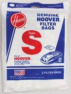 Hoover Type S Standard Paper Vacuum Bags Part # 4010064S - 3/pk