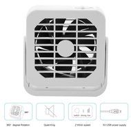 Welltop 3.9-inch Mini USB Fan 360 Degree Rotation Magnet Hanging Fan USB Powered Desktop Fan Table Fans (Black) N11