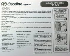 3-Outlet Electronic Surge Protector for Tv&#039;s, Audio Equipment, Video Games, Computers, Printers N2