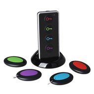 BIGFOX 4 in 1 Wireless RF Item locator Key Finder keychain with Base Support and LED Flashlight and Remote Control N3