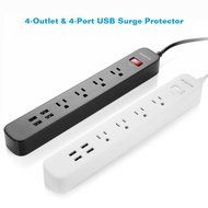 2-Pack ISELECTOR 4-Outlet Surge Protector Power Strip with 4 USB Charging Ports N9