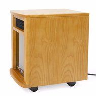 Kissemoji 1500w Space Heater Energy Efficient Office Living Bed Room Fireplace infrared Heater (Oak) N4