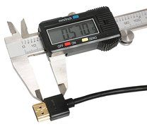 Ysimda Ultra Slim Flexible Series One Port Saver 90 Degree Right- Angle A to A HDMI 2.0 High-speed Cable, 3ft,... N6