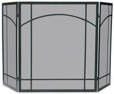 Uniflame, S-1023, 3 Fold Black Wrought Iron Mission Screen