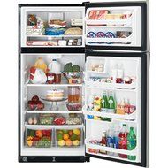 Kenmore 60505 18 cu. ft. Top Freezer Refrigerator w/ Glass Shelves - Stainless Steel