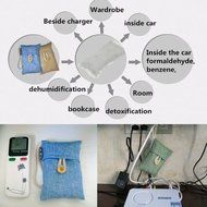 Natural Air Purifying Bamboo Charcoal Bags, Removes Odors Allergens and Harmful Pollutants Prevents Mold Mildew... N3