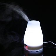 Noza Tec 100ML Essential Oil Diffuser Portable Ultrasonic Aroma Humidifier with 7 Color Changing LED Lamps, Mist... N8