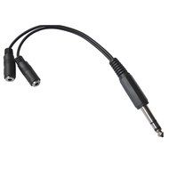 VIMVIP 6.35mm 1/4 TRS Stereo Male to Dual 2 x 3.5mm Stereo Female Adapter Splitter Cable N5
