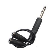 VIMVIP 6.35mm 1/4 TRS Stereo Male to Dual 2 x 3.5mm Stereo Female Adapter Splitter Cable N7