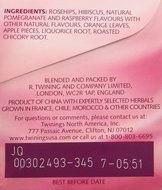 Twinings Pomegranate &amp; Raspberry Tea, 20 ct N3