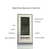 Humidity Meters, UNEGO Digital Thermo-Hygrometer Weather Thermometers Indoor Temperature Humidity LCD Display... N2