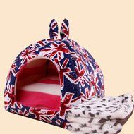 KAKA(TM) Pets Cute Warm Soft Canvas Fold Bed Dogs Cats Sleeping House Owl Pattern Thick Mat L N6