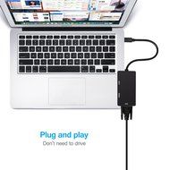USB HDMI Adapter, VANDESAIL USB 3.0 to HDMI External Video Card Multi Monitor Adapter with Gold Plated for Windows... N92