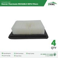 2 Hoover Floormate WASHABLE, REUSABLE HEPA Filters #40112050 By ZVac N3