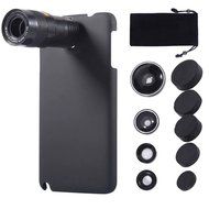 5 in 1 Mobile Phone Lens Kit, [9X Telephoto Telescope] [0.63x Wide Angle] [0.4X Super Wide Angle ] [180&deg; Fisheye... N36