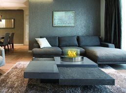 Anywhere Fireplace - Lexington Model Tabletop Bio-ethanol Fireplace in Stainless Steel N2