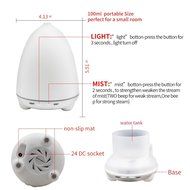 Aromatherapy Essential Oil Diffuser, Anskp 100ml Ultrasonic Cool Mist Aroma Humidifier with 7 Color Changing LED... N2