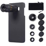 5 in 1 Mobile Phone Lens Kit, [9X Telephoto Telescope] [0.63x Wide Angle] [0.4X Super Wide Angle ] [180&deg; Fisheye... N41