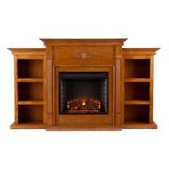 Tennyson Electric Fireplace w/ Bookcases