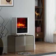 PuraFlame Octavia White 12 inch Portable electric Heater, Eco freindly, 1500W N21