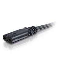 C2G / Cables To Go 27398 18 AWG 2-Slot Non-Polarized Power Cord (6 Feet, Black) N3