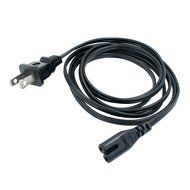 Powseed [UL Listed] 6Ft 2 Prong AC Wall Power Cable 2 Slot Cord for HP Dell Samsung Sony Asus Acer Toshiba Laptop... N6