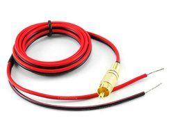 CablesOnline, 4ft 18 AWG Speaker Wire Single Cable with RCA Male Plug, (AV-SK104) N2