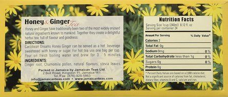 Caribbean Dreams Honey &amp; Ginger Tea, 24 tea bags