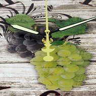 Dining room wall decoration clocks with 3d fruits and waterproof clock face fashion kitchen decorative wall N2