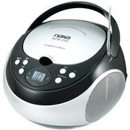 New NAXA NPB251BK Portable CD Players with AM/FM Radio (Black)