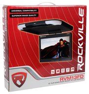 Rockville RVM18FD-BK 18&quot; TFT Black Flip Down Car Monitor w/ USB/SD/Video Games N92