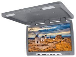 Rockville RVM18FD-BK 18&quot; TFT Black Flip Down Car Monitor w/ USB/SD/Video Games N95