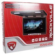 Rockville RVM18FD-BK 18&quot; TFT Black Flip Down Car Monitor w/ USB/SD/Video Games N97