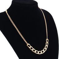 Oligex(TM) Womens Jewelry Golden Multi Braided Choker Pendant Bib Statement Chunky Necklace