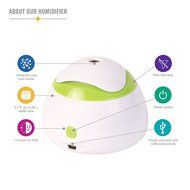 HealthSmart Travel Mate Personal Ultrasonic Cool Mist USB Humidifier, Quiet, Filter Free N4