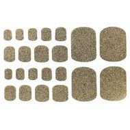 EVTECH(TM) 4 Style Colorful Toe Nail Sticker Full Nail Wrap Nail Decals Strips Gradient Nail Polish Strips Nail... N6
