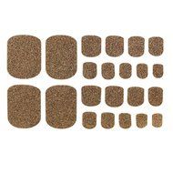 EVTECH(TM) 4 Style Colorful Toe Nail Sticker Full Nail Wrap Nail Decals Strips Gradient Nail Polish Strips Nail... N7